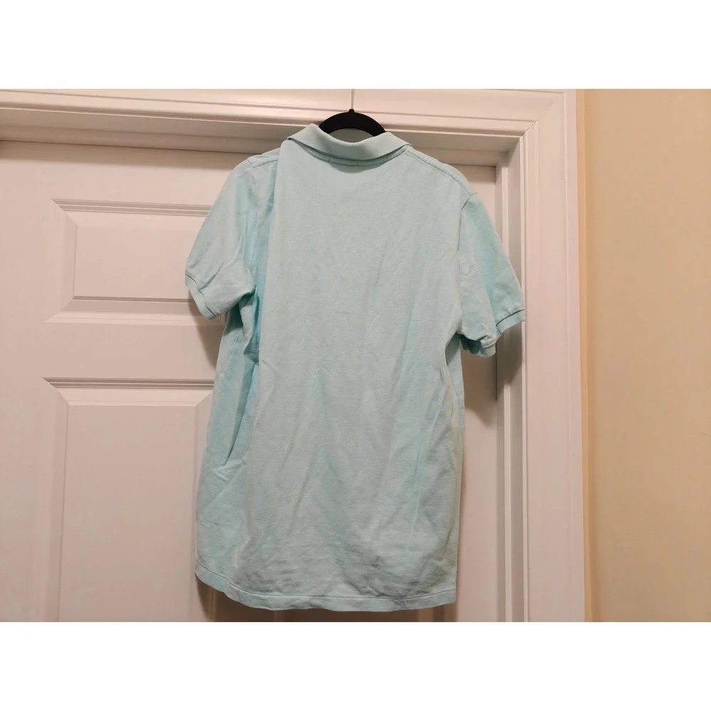 Polo Ralph Lauren Mens Classic Fit Short Sleeve Polo Shirt Aqua Blue Size M